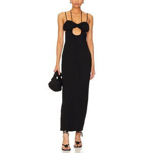 Lpa 'Viola' Black Maxi Dress Size L